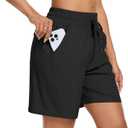 Women's 7" Hiking Cargo Shorts Quick Dry Athletic Short Pants Outdoor Water Resistant Bermuda Shorts with Multi Pockets