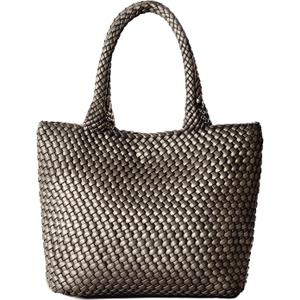 Woven Tote Bag for Women, Fashion Woven Bags for Women Vegan Leather Shoulder Handbags Large Summer Beach Travel Bag