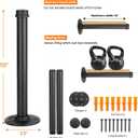 10 Inch Black Industrial Pipe Floating Clothing Rack Wall Mounted, Heavy Duty Garment Rack for Hanging Clothes, Multi-purpose Hanging Rod for Closet Storage, 2 Pack