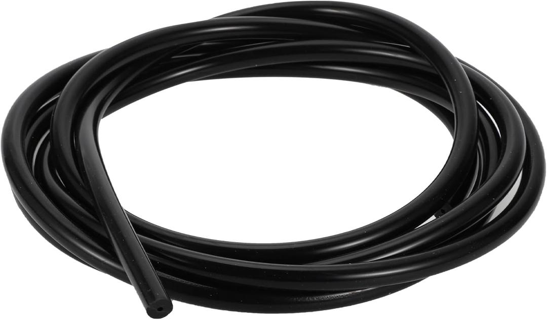 Silicone Vacuum Tubing Hose Automotive Vacuum Line for Toyota High Temperature 6.6ft 1/4" 6mm ID 3.5mm Thickness 1 Pc Black