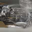 TAILI Shower Caddy Suction Cup 2 Pack with Hooks & Soap holder, Heavy Duty Shower Organizer for Bathroom, No Drilling Bathroom Organizer with Large Capacity, Black Metal Storage Basket