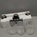 3-Light Bathroom Vanity Light, Modern Black Wall Lights with Clear Glass Shades, Bathroom Wall Sconce Lamp for Mirror Living Room Bedroom Hallway