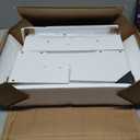 Kids Bookshelf, 15.7 Inch Wall Mounted Bookshelf, 4-Tier Nursery Book Shelves, Book Shelf for Kids Room, Bedroom, Living Room, Playroom, White MCW04WB