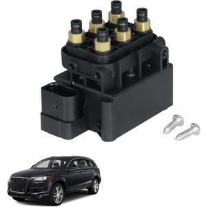 Air Suspension Solenoid Valve Block 7P0698014 Compatible with Jeep Grand Cherokee, Ram 1500 3500, VW Touareg, XC90 XC60, Audi Q7, Porsche Cayenne Panamera Replace OE 95835890300