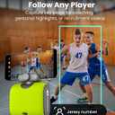 XbotGo Chameleon AI Auto Sports Action Camera - 4K 60FPS Soccer Camera and Basketball Tracking Camera for Team Sports, Live Streaming, No Subscription, Works with iOS & Android (Lava Graphite)