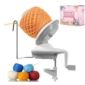 SPEENSUN Yarn Winder, Yarn Winder for Crocheting, 3.5 OZ Easy-to-Install and Efficiently Yarn Ball Winder with Lower Noise, Yarn Spinner for Crochet and Knitting Lover for Yarns Below Size 5