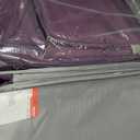 Coolife Luggage 4 Piece Set Suitcase Spinner TSA Lock Softshell lightweight (purple+sliver)