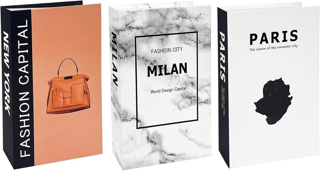 3Pcs Luxury Decorative Books, Home Modern Fashion Decoration Fake Books, Living Room Bookshelf Dining Table, TV Stand Coffee Table