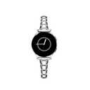 PlusRoc Stainless Steel Band Compatible with Samsung Galaxy Watch 7 6 5 4 40mm 44mm/Watch 6 Classic 43mm 47mm/Watch 4 Classic 42mm 46mm/Watch 5 Pro 45mm, Slim Bracelet Adjustable for Women (Silver)