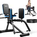 Hip Abductor Machine for Home Gym, 6-Level Thigh Exercise Equipment w/ Bonus Resistance Band | Compact Plush Padding Glute Machine, Booty Builder & Thigh Toner for Women Men