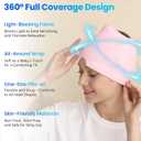 2 Pack Migraine Relief Cap, Reusable Headache Relief Cap with Hot & Cold Therapy, Soothing Headache Hat, Odorless Gel Ice Head Wrap for Tension, Stress, Sinus & Headache, Black&Pink