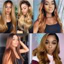 Ombre 1B27 Honey Blonde Human Hair Bundles Straight 30 30 30 inch Black to Honey Blonde Double Weft No Tangle Brazilian Virgin Remy Hair Extensions