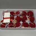 15PCS Red Velvet Flocked Christmas Ornaments, 3.15" Shatterproof Matte Balls for Xmas Tree Decor, Elegant Luxury Holiday Ornaments (Burgundy Red)