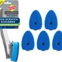 Scotch-Brite Advanced Soap Control Non-Scratch Dishwand Kit, 1 Dish Wand & 5 Sponge Refills, Prevents Soap from Leaking, Best for Nonstick Pots and Pans, Glass, Tubs, & Showers