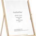 Gold 6x8" Floating Photo Frame for(4x6'&5x7'),Adjustable Tabletop/Shelf Picture Frames,4x6'' Premium Gift Floating Frame for Wedding,Thanksgiving,Christmas,Birthday,Home or Office Decor