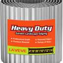 LAVEVE Corrugated Metal Garden Edging 8" x 20Ft, Landscape Edging Border for Lawn, Flower Bed, Garden Fence, Paver Edging (Silver)