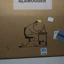 Alawooder Folding Desk - 39.4 Wood Top Foldable Desk for Small Spaces | No Assembly Required Compact Desk for Home Office, Writing, and Study