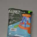 INFLATABLE 2 IN 1 GAME BASKETBALL AND RING TOSS Inflates to 21.65x19.69inches