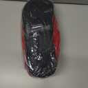 NewDenBer Men's Warm Memory Foam Suede Plush Fleece Lined Slip on Indoor Outdoor Clog House Slippers (Red)