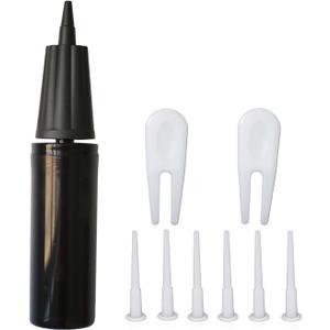 Hand Air Pump,Two-Way Hand Yoga Ball Pump, 9 Inch Double Action Hand Pump Inflator for Exercise Balls, Swimming Ring,Balloons and Inflatable Balls