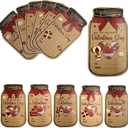 Valentines Day Cards Mason Jar Happy Valentines Cards Gifts for Party Favors (Candy Not Included) 50 Pack