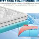 Dual Layer Cooling Memory Foam Mattress Topper Full Size, 2 Inch Gel Mattress Topper + 1 Inch Pillow Top Mattress Pad, Soft Bed Topper with Deep Pocket 8-21 Inch
