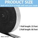 Pipe Insulation Wrap 2" Wide X 33 Ft Water Pipe Foam Insulation Tape Self Adhesive Aluminum Foil Insulation Wrap for Outdoor Winter Cold Hot Water Pipes (1Pcs)