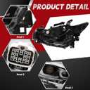 Nakkaa Right Headlight w/AFS Compatible with CX5 CX-5 2022 2023 2024 2025
Headlamp Projector Passenger Side KPF351031C