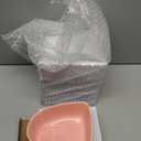 Skylety 4 Pcs Heart Shaped Bowls 5. 5" l x 5. 7" w x 2" h Valentine Ceramic Dessert Bowls Salad Kitchenware Cooking Gifts for Serving Dipping Seasoning Wedding Anniversary(Pink)