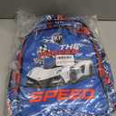 KidsPUNK Boys Backpack Cute Cool Race Car Backpack for Boys Kids Kawaii Backpack for Preschool Elementary Kindergarten,Blue Color.Large Capacity.16 Inch