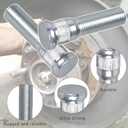 8 Pack Trailer Wheel Studs,Compatible with Lippert Axles 3500 lb, for Dexter Axles 4400 lb with 1/2"-20 UNF, 0.617" Spline, 0.77" Head