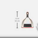 OXO Good Grips Dust Pan And Brush, 12 X 9, 2" Handle, Plastic, White