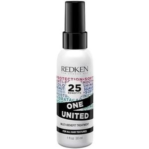 Redken One United All-In-One Leave In Conditioner - Multi-Benefit Leave In Treatment For All Hair Types, Heat Protectant and Detangler Spray, Paraben-Free