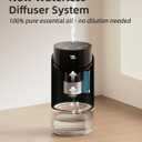 Waterless Essential Oil Diffuser - Rechargeable Black Aluminum Alloy 100ml Scent Machine with 4 Timers, 3 Mist Levels & Vehicle Mode for Home, Car, Office, Studio