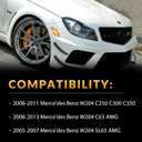 LED Side Marker Lights for 2008-2011 Mer'cedes-Benz Pre-LCI W204 C250 C300 C350 & 2008-2013 C63 AMG & 2005-2007 SL66 AMG, Smoked Len 2PCS (Amber)
