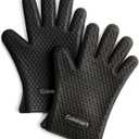 Cuisinart CGM-520 Heat Resistant Silicone Gloves, Black (2-Pack)