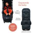 Ergobaby Metro+ Compact Baby Stroller, Lightweight Umbrella Stroller Folds Down for Overhead Airplane Storage (Carries up to 50 lbs), Black