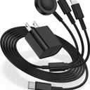 for Apple Watch Charger Fast Charging,3 in 1 Multi Chargers Cable with 20W USB C Charger, iWatch Charger Cord 6FT for iWatch Series Ultra2/SE/10/9/8/7/6/5/4/3/iPhone 15 16 Pro Max/14/13/12/11(Black)