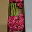Floroom Ranunculus Artificial Flowers 18 Pcs Fuchsia Faux Silk Mini Ranunculus Bulk Fake Wedding Filler Flowers for DIY Hot Pink Bouquets, Centerpieces, Bridal Shower Decorations & Arrangements