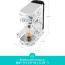 CASABREWS CM5418 Espresso Machine 20 Bar, Small Espresso Maker with Steam Milk Frother, Stainless Steel Coffee Machine with 34oz Removable Water Tank for Cappuccino, Latte Machine, Blue Willow