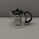 Bodum 34oz Assam Glass Tea Press with Stainless Steel Filter, Black Plastic Lid