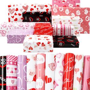 5 x Fancy Land 10 Sheets Valentine Wrapping Paper Sheets Wedding Valentines Day Gift Wrap Folded Large Sheets 20 X 28 Gift Decoration