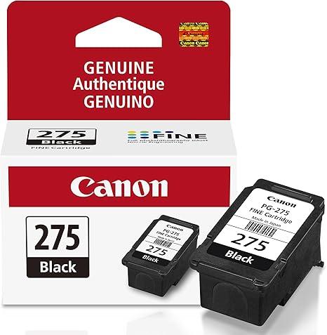Canon PG-275 Genuine Black Ink Cartridge, Compatible with TS3520/3522, TR4720/4722, TS3720/3722