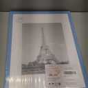 upsimples 12x16 Picture Frame, Display Pictures 8.5x11 with Mat or 12 x 16 Without, Wall Hanging Poster Frames, Blue, 1 Pack