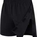 Men's Tear Away Shorts Post Surgery Short Hook and Loop Side Open 5 Inch Adaptive Recovery Shorts with Pockets, L