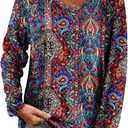 Women's Long Sleeve T-Shirts Solid Color Loose Fit Cute Basic Flowy Tops Spring Fall Casual Blouse (XL)
