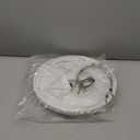 White Lamp Shades Set of 2, Bell Lamp Shades 6"Top x 13"Bottom x 10"High, Medium Shade Replacement Fabric Natural Linen Hand Crafted(Spider Fitter), Harp Holders Included, Easy Assembly Required