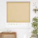 LazBlinds Cordless Cellular Shades, Light Filtering Honeycomb Shades for Home, Thermal Insulation Noise Reduction Blinds for Windows, 39'' W x 64'' H, Yellowish-Brown