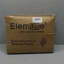 ELEMUSE Twin XL Mattress Topper for College Dorm, Thick Extra Long Twin Mattress Pad Cover for Back Pain, Plush Soft Pillowtop with Elastic Deep Pocket, Overfilled Down Alternative Filling