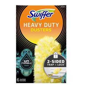 Swiffer Dusters Multi-Surface Heavy Duty Duster Refills, Unstopables Fresh Scent, 6 Count